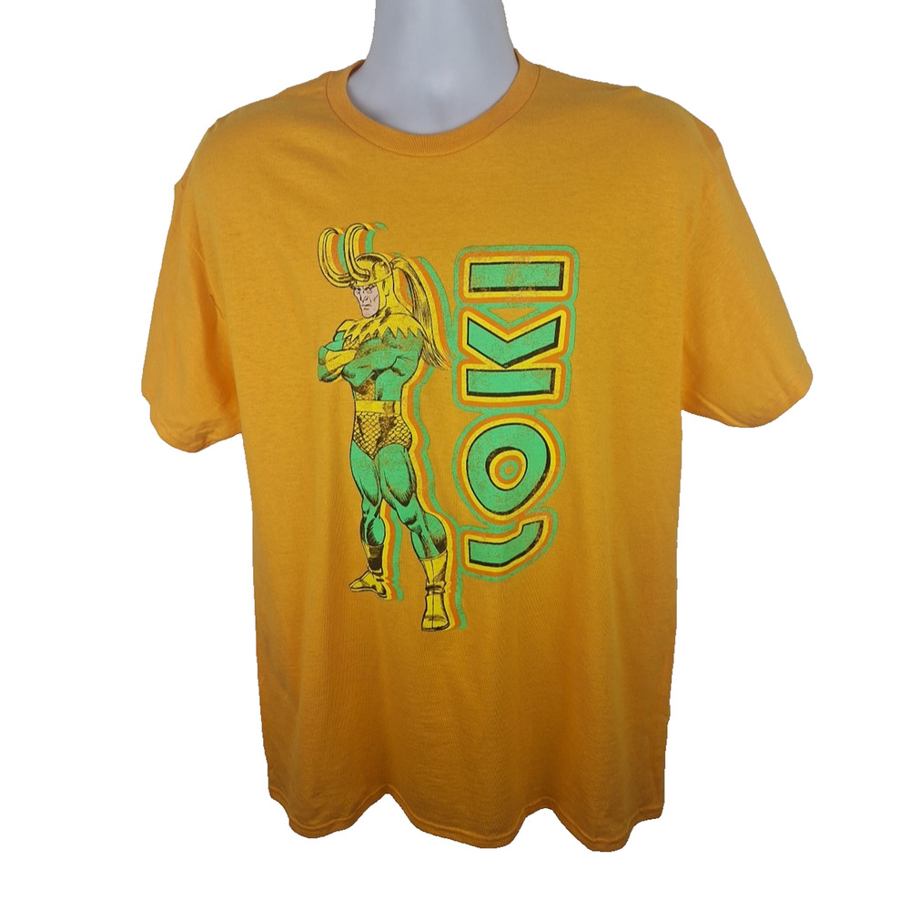 Official Marvel Vintage Loki Villan Classic Comics Costume Tshirt Size Large
